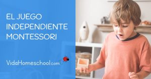 Fotografía de niño jugando como parte del cover del post El juego independiente y Montessori