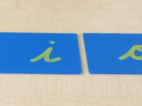 Plantilla de Letras de Lijas Montessori